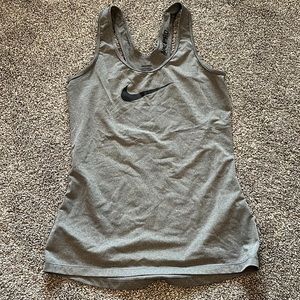 Gray Nike Pro tank top